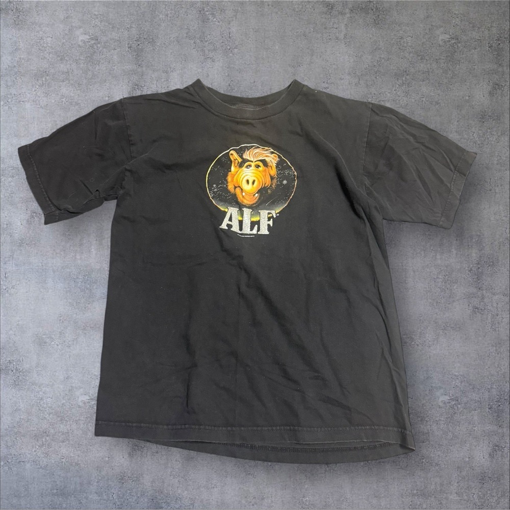 Vintage Y2K‎ Alf the Alien Graphic T-Shirt TV Promo Warner Bros Men's SZ M 2000s